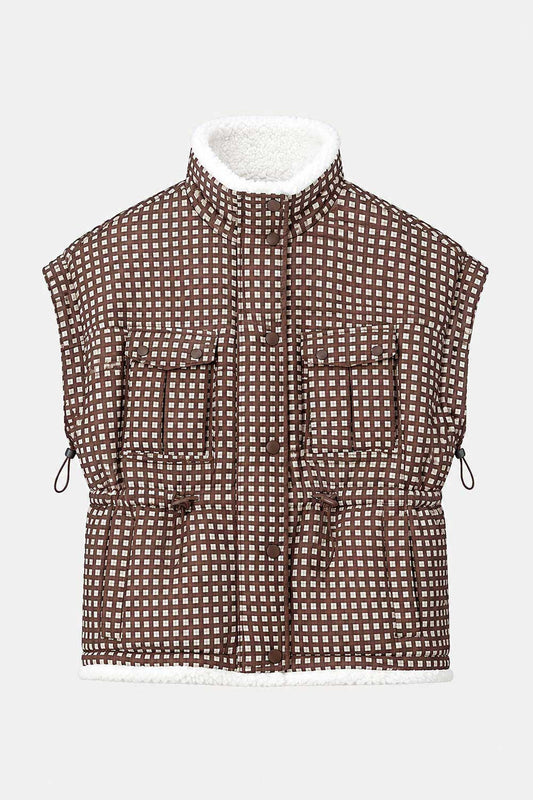 GILET - Glen Brown Check