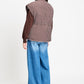 GILET - Glen Brown Check