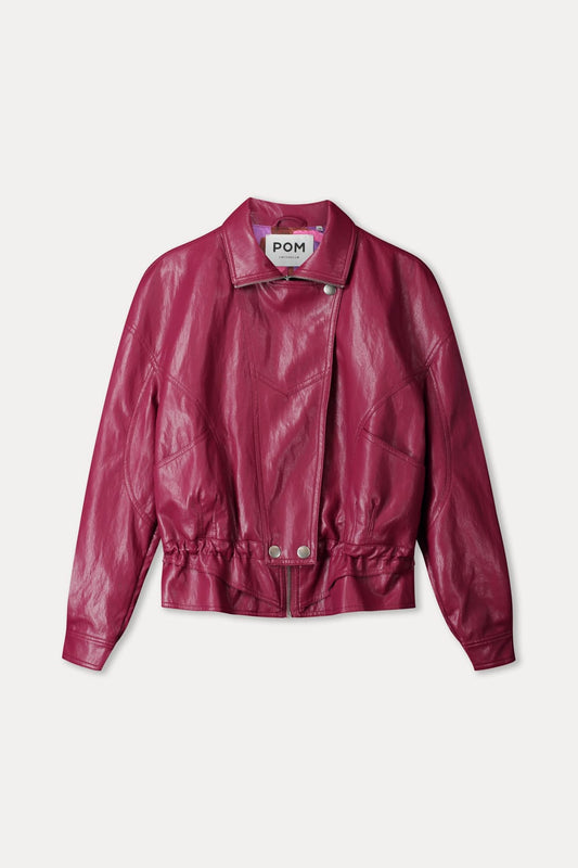 JACKE - Jenna Burgundy Red