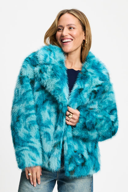 JACKE - Cleo Teal Green Animal