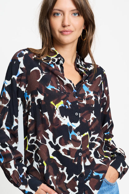 BLUSE - Mila Bovine Brown