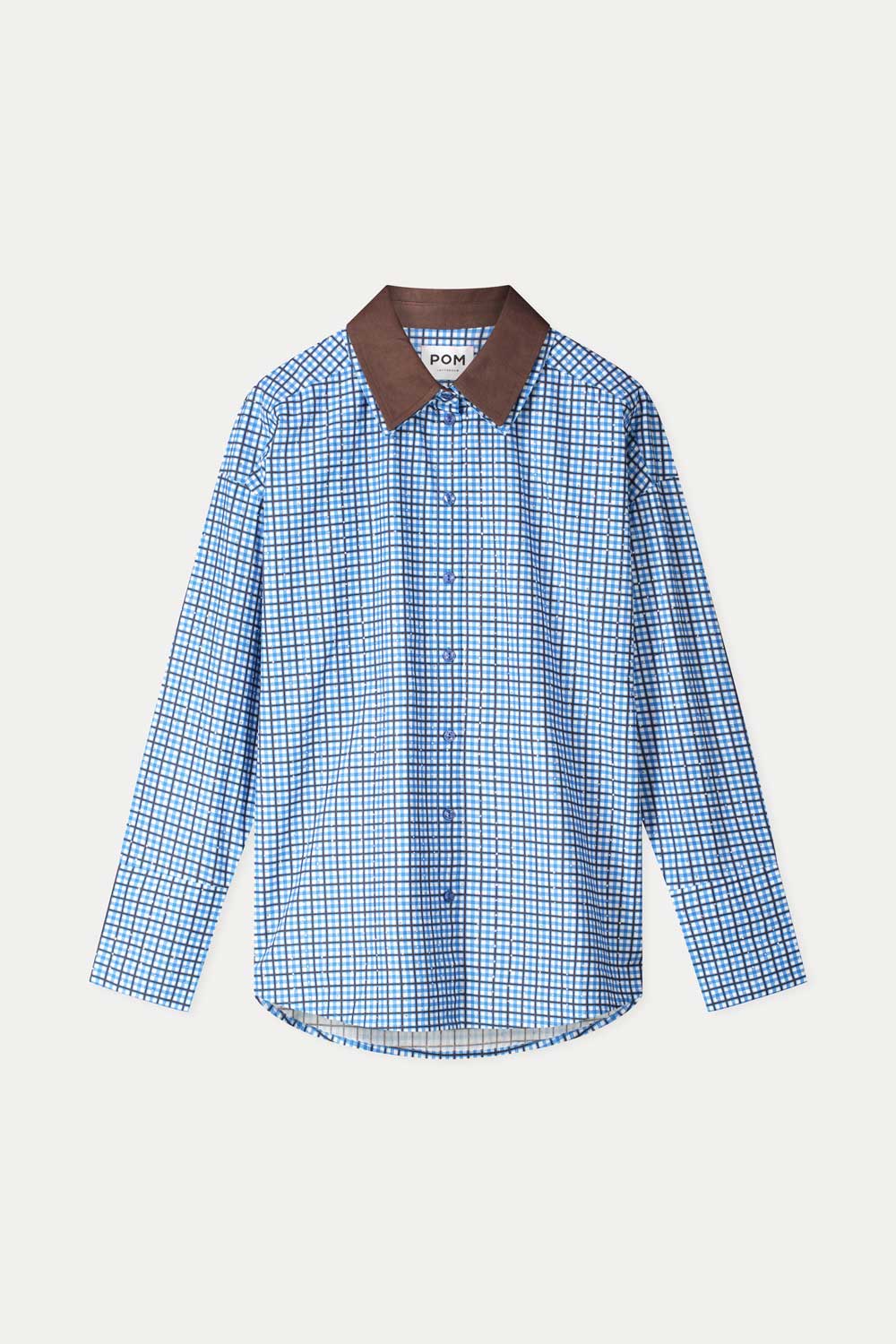 BLUSE - Beau Check Sapphire Blue