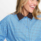 BLUSE - Beau Check Sapphire Blue