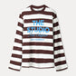 TOP - Joy Striped Brown White