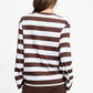 TOP - Joy Striped Brown White