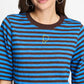 T-SHIRT - Tyra Striped Brown Blue