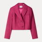 BLAZER - Rowan Striped Burgundy Red