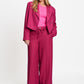 HOSE - Jess Striped Burgundy Red
