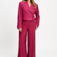 BLAZER - Rowan Striped Burgundy Red