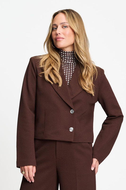 BLAZER - Cassie Chocolate Brown