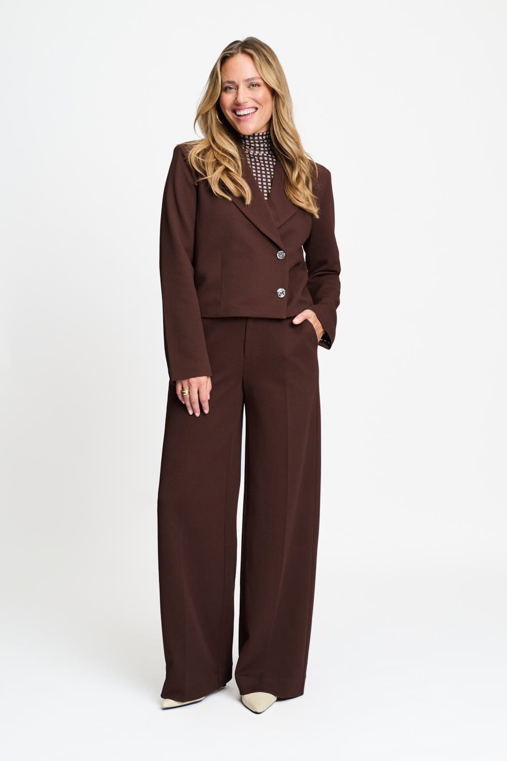 BLAZER - Cassie Chocolate Brown