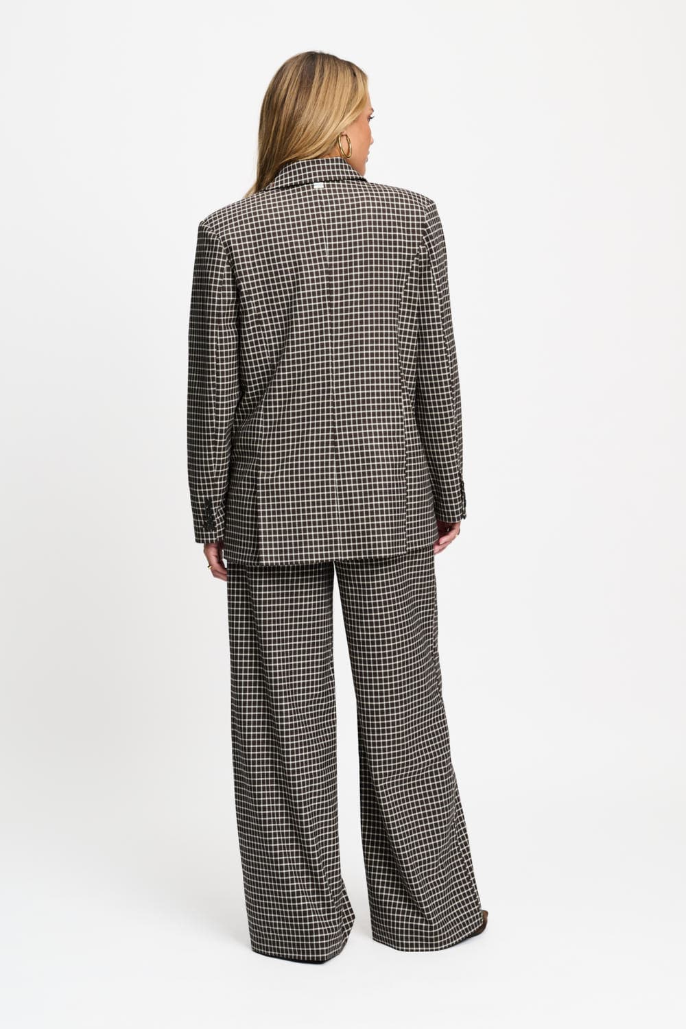 BLAZER - Laurie Check Brown