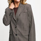 BLAZER - Laurie Check Brown