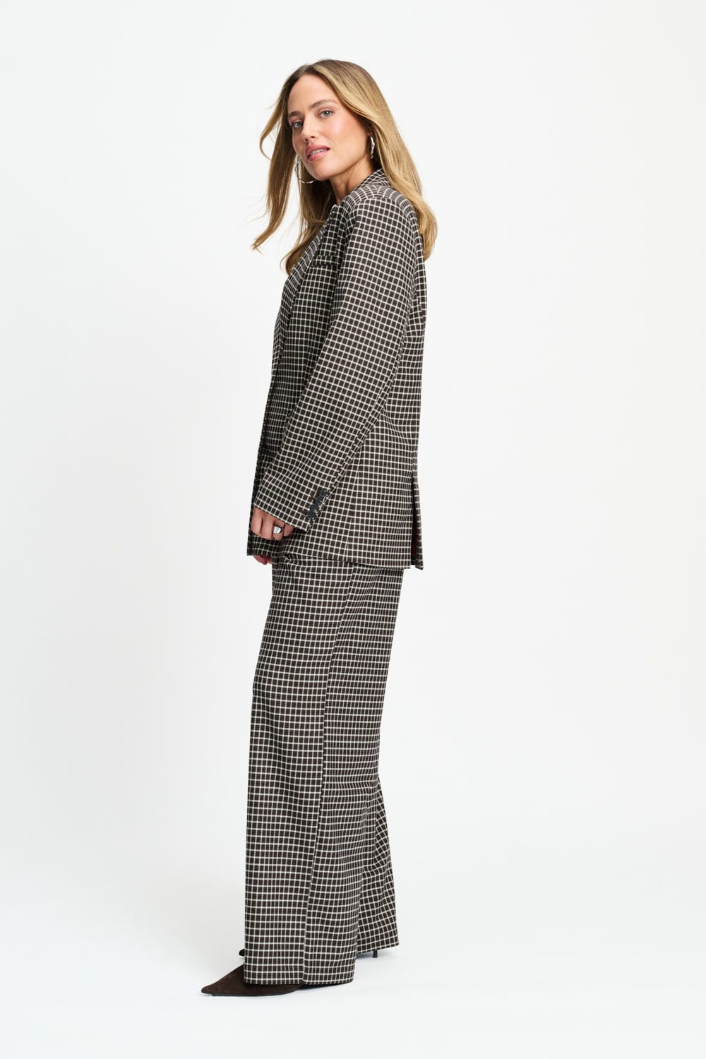 BLAZER - Laurie Check Brown