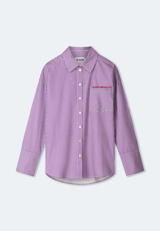 BLUSE - Beau Striped Purple White