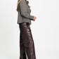 Burgundy BLUSE met klassieke kraag+Q41  | Ivy Burgundy Red | POM Amsterdam