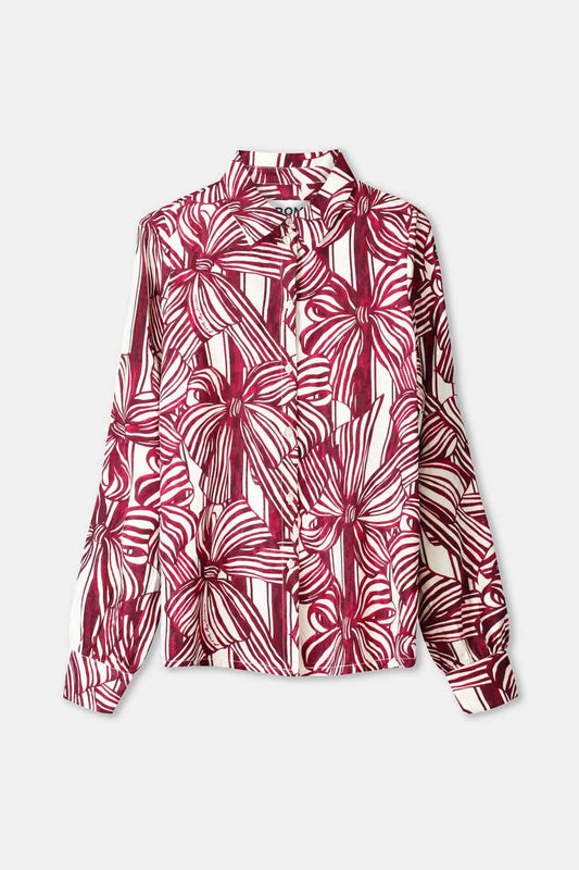 BLUSE - Mila Ribbon Red