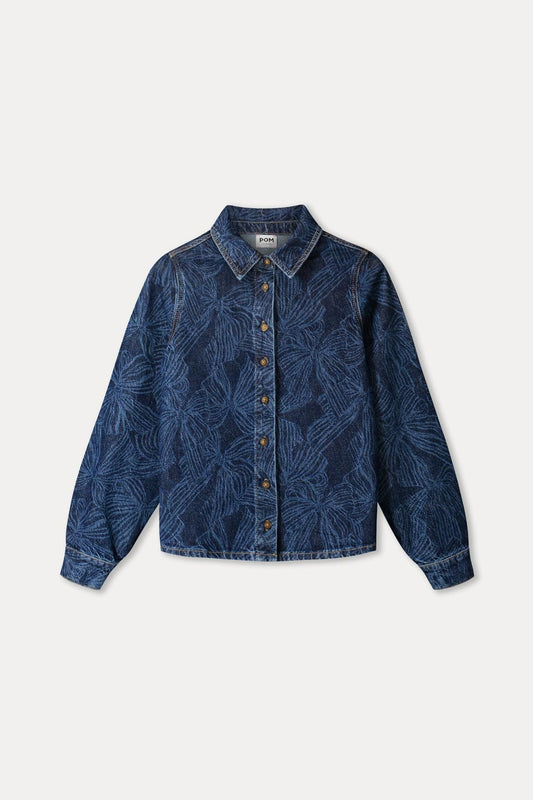 BLUSE - Yara Bows Mid Blue