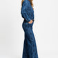 BLUSE - Yara Bows Mid Blue