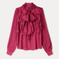 BLUSE - Valerie Burgundy Red