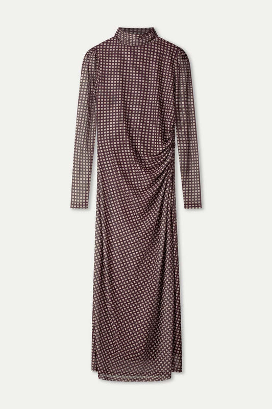 KLEID - Amber Check Brown
