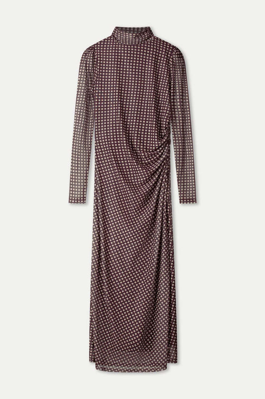 KLEID - Amber Check Brown