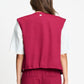 GILET - Gaya Burgundy Red