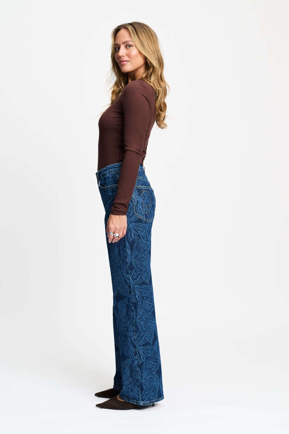 JEANS - Julia Bows Mid Blue