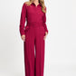 JUMPSUIT - Megan Burgundy Red