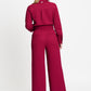 JUMPSUIT - Megan Burgundy Red
