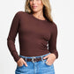 LONGSLEEVE - Rose Chocolate Brown