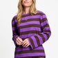 LONGSLEEVE - Joy Striped Brown Purple