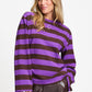 LONGSLEEVE - Joy Striped Brown Purple