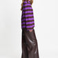 LONGSLEEVE - Joy Striped Brown Purple