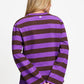 LONGSLEEVE - Joy Striped Brown Purple