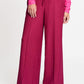 HOSE - Jess Striped Burgundy Red
