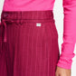 HOSE - Jess Striped Burgundy Red