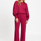 HOSE - Lara Burgundy Red