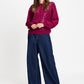 PULLOVER - Hailey Burgundy Red