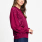 PULLOVER - Hailey Burgundy Red