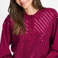 PULLOVER - Hailey Burgundy Red