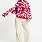 PULLOVER - Frida Bow Burgundy Red
