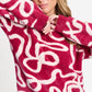 PULLOVER - Frida Bow Burgundy Red