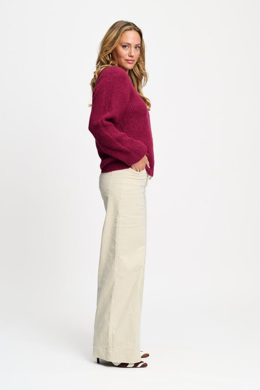 PULLOVER - Marley Burgundy Red