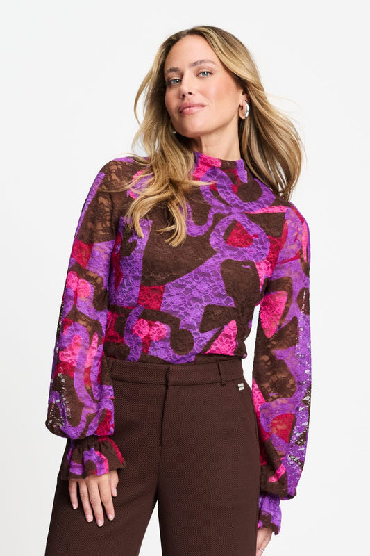 TURTLENECK - Ruby Lace Colourful Bows