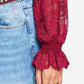 TURTLENECK - Ruby Lace Burgundy Red