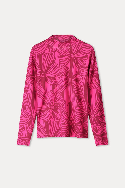 TURTLENECK - Romi Jersey Ribbon Pink