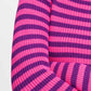 PULLOVER - Riley Striped Pink Purple