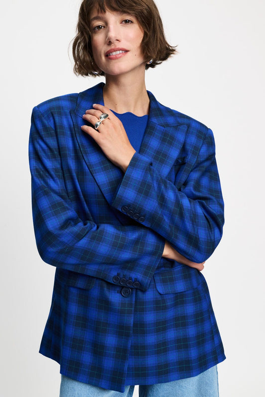 BLAZER - Laurie Check Blue