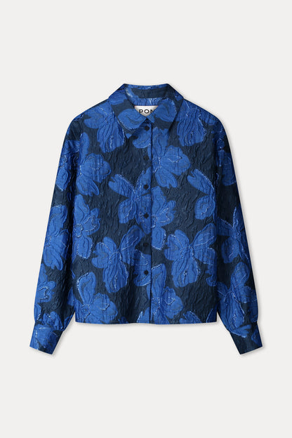 BLUSE - Jade Bloom Cobalt Blue